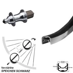 26 Zoll Hinterrad Novatec 162 Ryde Andra 30