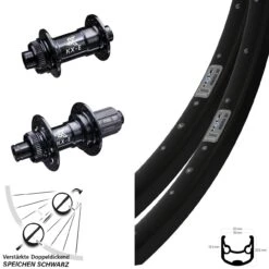 Laufradsatz Ryde Andra 30 28-29 Zoll Verstärkt KX-E Steckachse 100x142 Mm