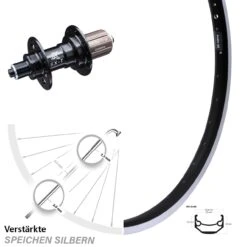 27,5 Zoll Hinterrad Ryde Andra 40 KX-T 135 Mm Nabe