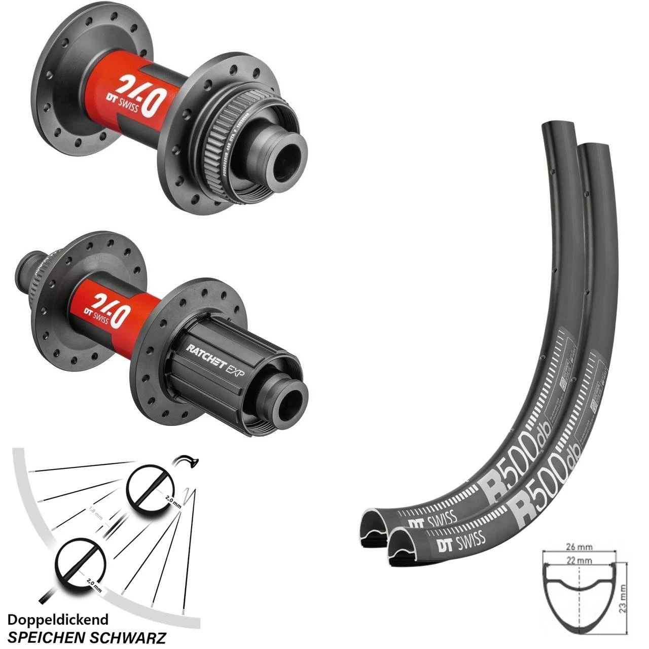 Dt-swiss Laufradsatz Road Disc R 500 DT Swiss 240 EXP Steckachse Shimano 11-fach Centerlock 28 Zoll 3 Dt-swiss Laufradsatz Road Disc R 500 DT Swiss 240 EXP Steckachse Shimano 11-fach Centerlock 28 Zoll