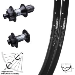 Laufradsatz 29 Zoll DT Swiss 370 Steckachse 6-loch 11-fach Ryde Edge M22-622 ETRTO