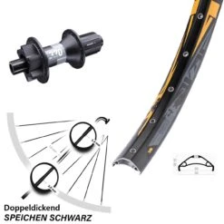 Rodi Tryp Hinterrad 27,5+ Zoll Mit DT Swiss 370 Hinterradnabe Boost 11-fach