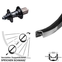 Ryde Andra 30 26 Zoll KX-T 135 Mm 6 Kugellager Hinterrad