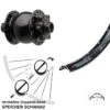 Breites 29 Zoll Vorderrad Nabendynamo SON 28-15 Boost 6-loch Rodi TRYP 35-622 ETRTO -Radzubehoer Verkaufe 8266241