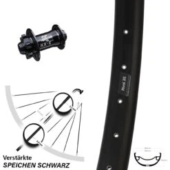 Ryde Rival 35-622 ETRTO Vorderrad 29 Zoll Mit KX-E Nabe 15x100 Mm Steckachse Verstärkt