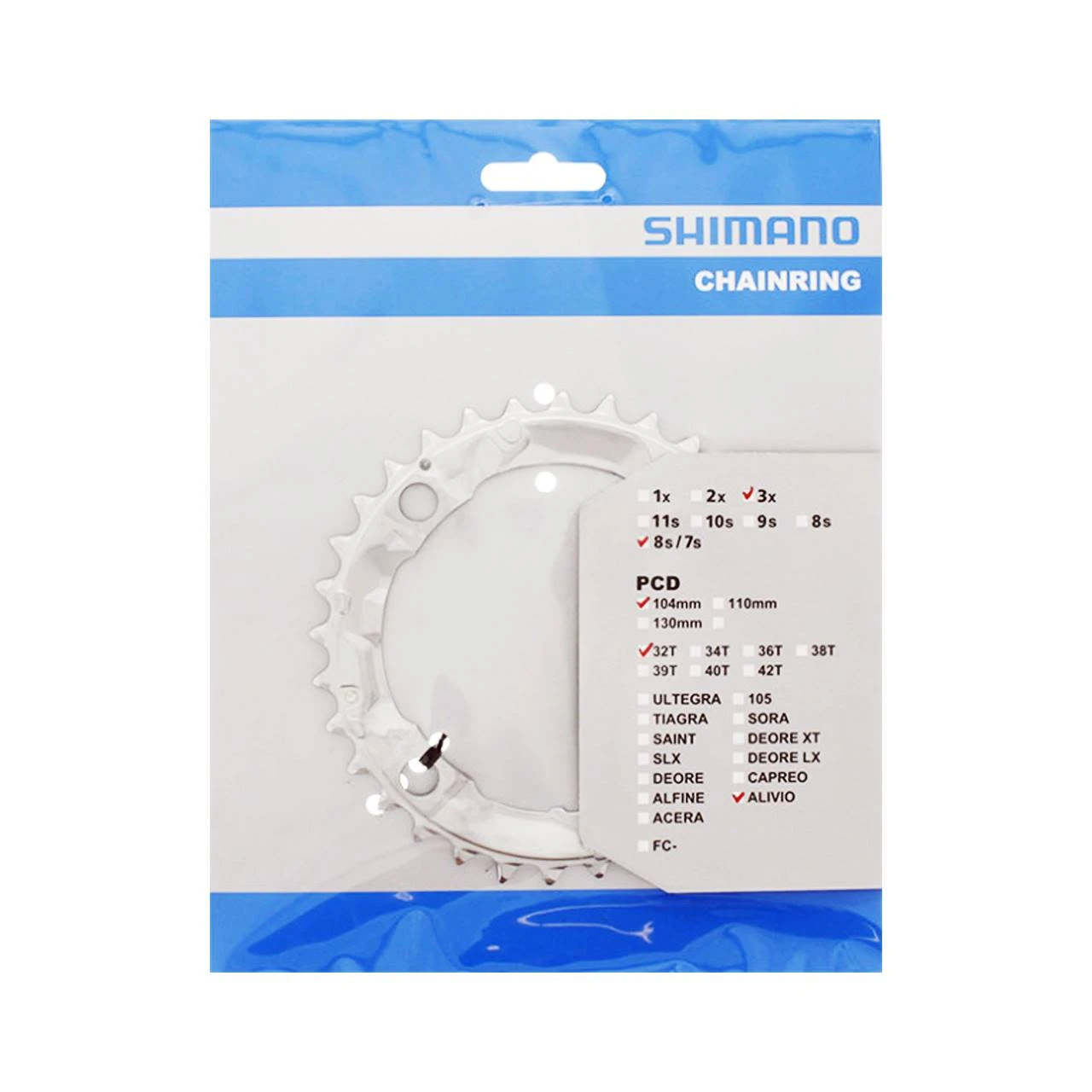 Shimano 4 Loch Kettenblatt Alivio FC M415 32 Zähne 104 Mm Lochkreis 7/8-fach Silber 3 Shimano 4 Loch Kettenblatt Alivio FC M415 32 Zähne 104 Mm Lochkreis 7/8-fach Silber