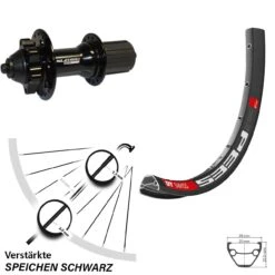 Dt-swiss DT Swiss 533D Hinterrad 27,5 Zoll Mit XLC Evo Nabe 8-11-fach Schwarz