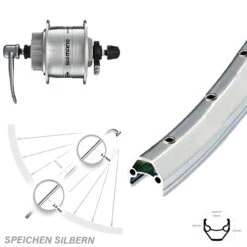 Vorderrad Fahrrad 28 Zoll Shimano Nabendynamo DH3D32