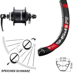 Dt-swiss Nabendynamo Vorderrad 29 Zoll DT 545 Mit Shimano DH-T4050 Centerlock