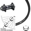 Vorderrad 28 Zoll Ryde Andra 321 Shimano HB-M8110